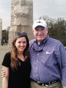 Wright Cox with Genna Cox Vann at MLK exhibit in DC