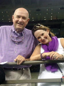 Wright and Cindy Cox at Baltimore Ravens game