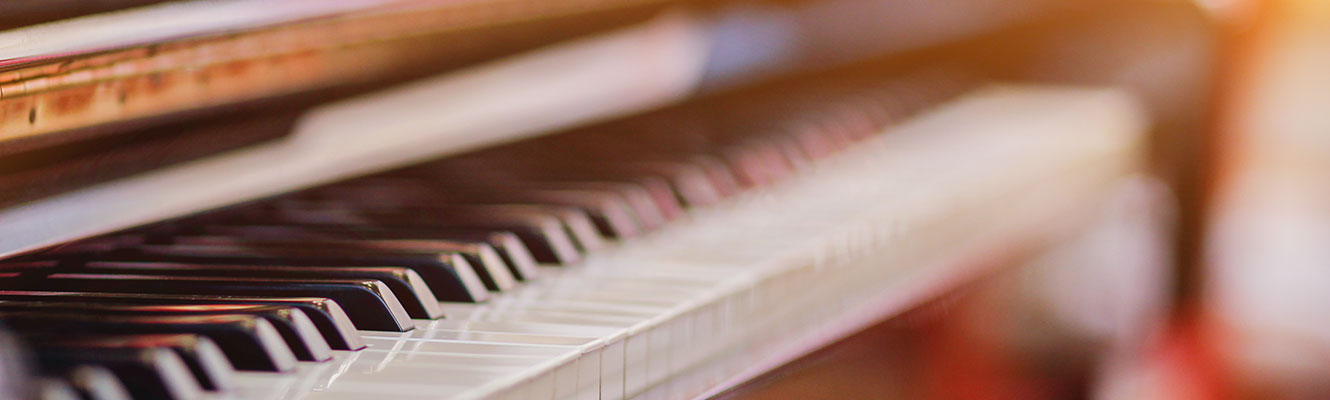 Piano to represent and tie back to a program ad for Sunset Jazz 